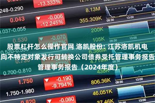 股票杠杆怎么操作官网 洛凯股份: 江苏洛凯机电股份有限公司向不特定对象发行可转换公司债券受托管理事务报告（2024年度）