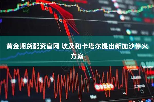 黄金期货配资官网 埃及和卡塔尔提出新加沙停火方案